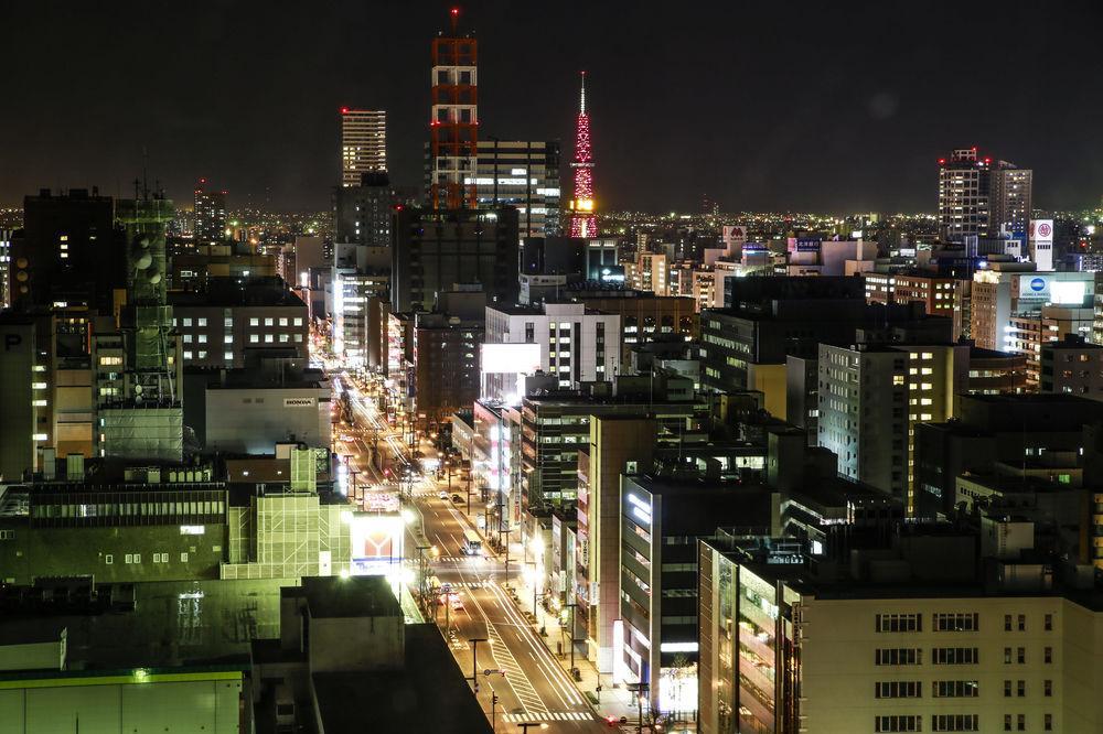 로이톤 삿포로 호텔 삿포로 시 외부 사진 View of the city at night